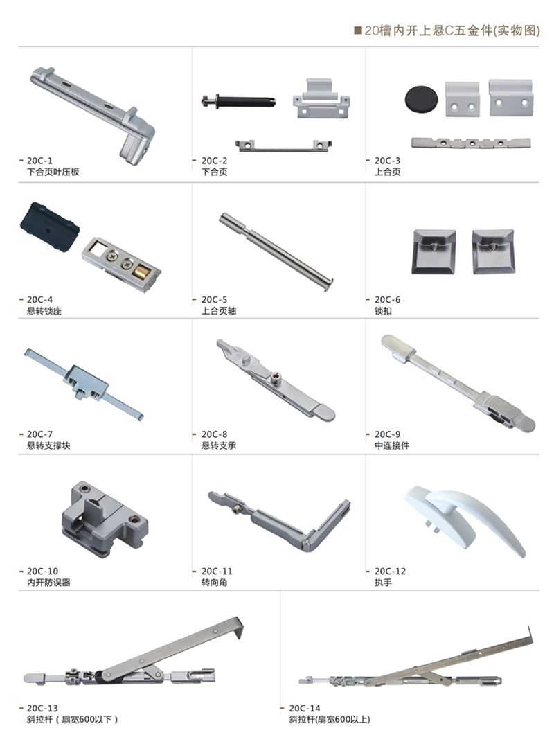 20槽內開上懸C五金件（實物圖）